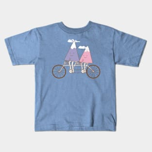 mountain biking Kids T-Shirt